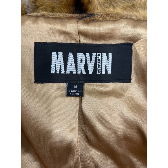 Vintage Chic MARVIN Womens Brown Faux Fur Coat - Picture 8 of 12